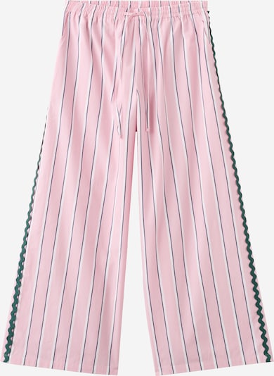 MANGO TEEN Housut 'Sintra' värissä laivastonsininen / tummanvihreä / roosa / valkoinen, Tuotenäkymä