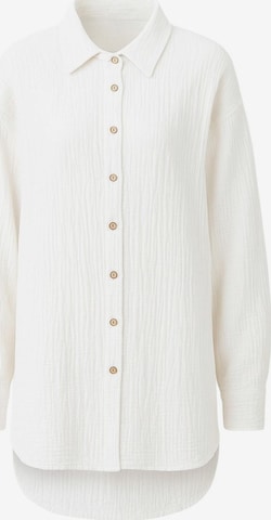 WENOR Oversized bluse 'LAYNA' i hvid: forside