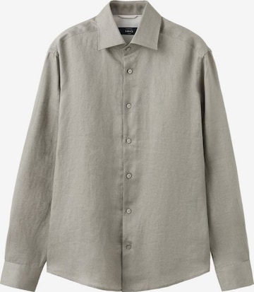 MANGO MAN Button Up Shirt 'Tucan' in Grey: front