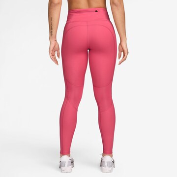 NIKE Skinny Workout Pants 'Fast' in Pink