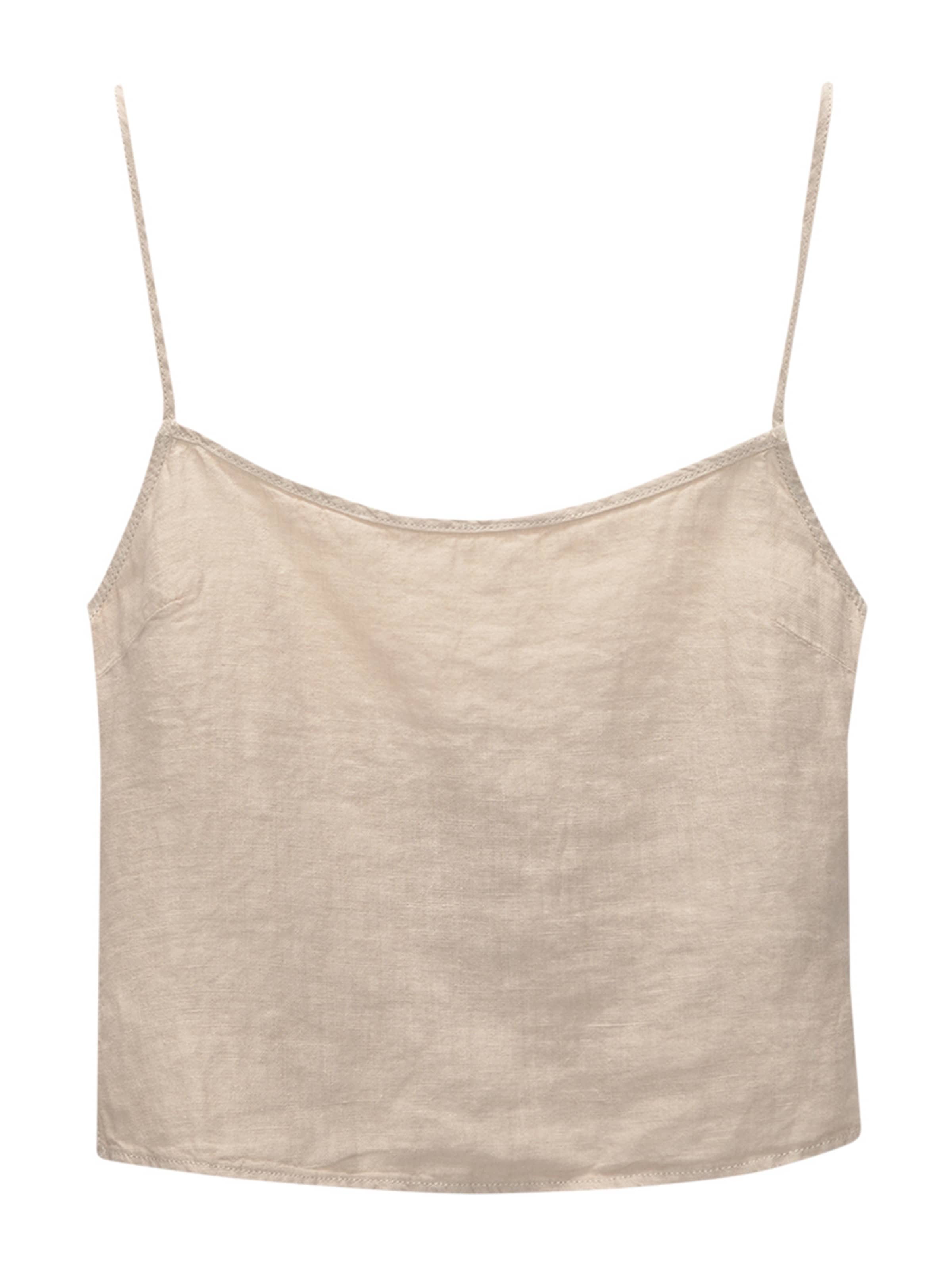 Pull&Bear Top - Béžová: predná strana