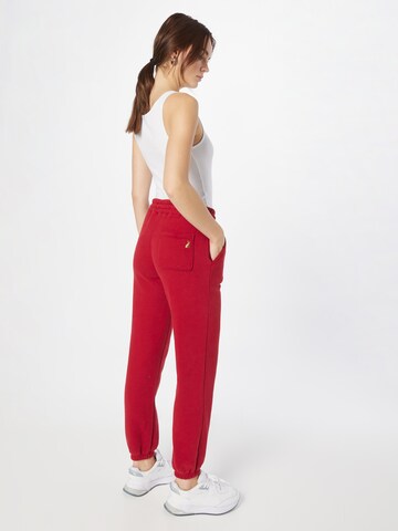 Abercrombie & Fitch Zúžený Kalhoty – červená