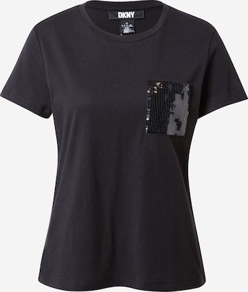 T-shirt DKNY en noir : devant