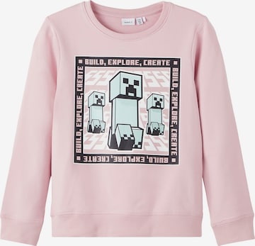 NAME IT Sweatshirt 'Jassana' in Pink: front