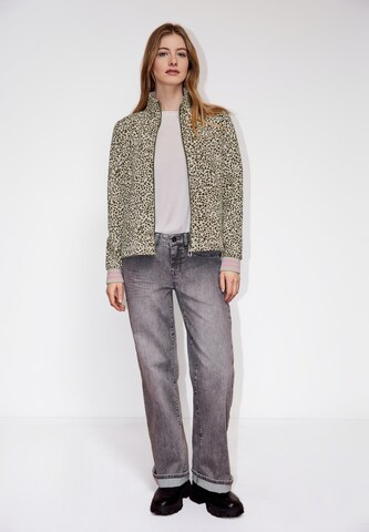 Street One Studio Zip-Up Hoodie in Beige