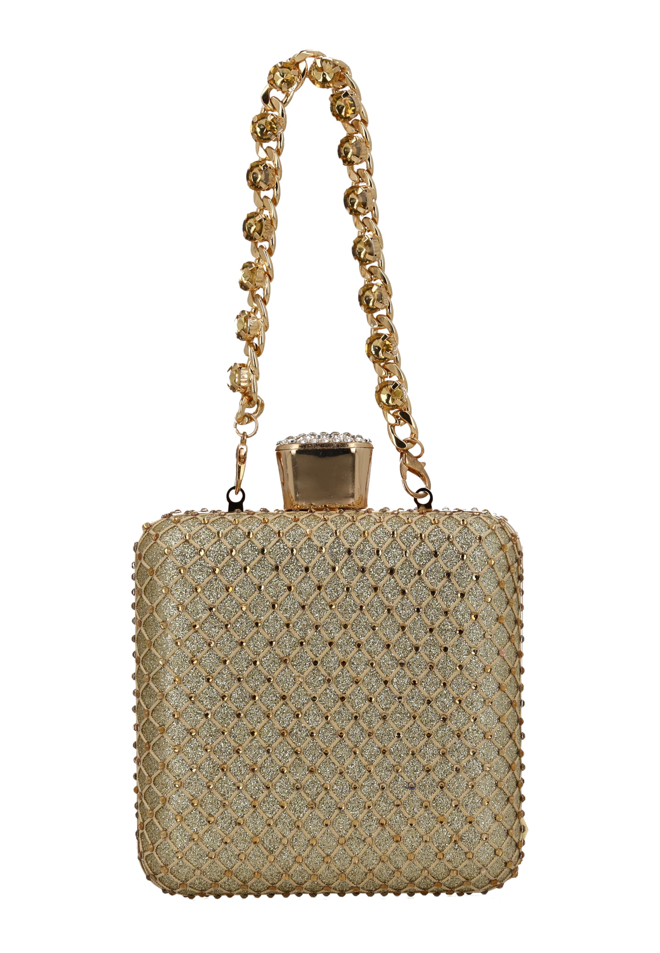 faina - Bolso de noche en oro: frente