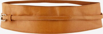 Ceinture 'Vibs' PIECES en marron : devant