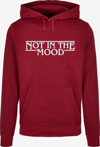 Merchcode Sweatshirt ' NITM - Stranger Mood X' in Rot: predná strana
