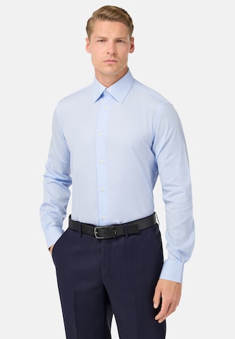 Boggi Milano Regular fit Button Up Shirt in Blue: front