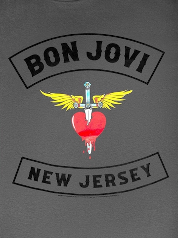 Maglietta 'Bon Jovi New Jersey' di Bon Jovi in grigio