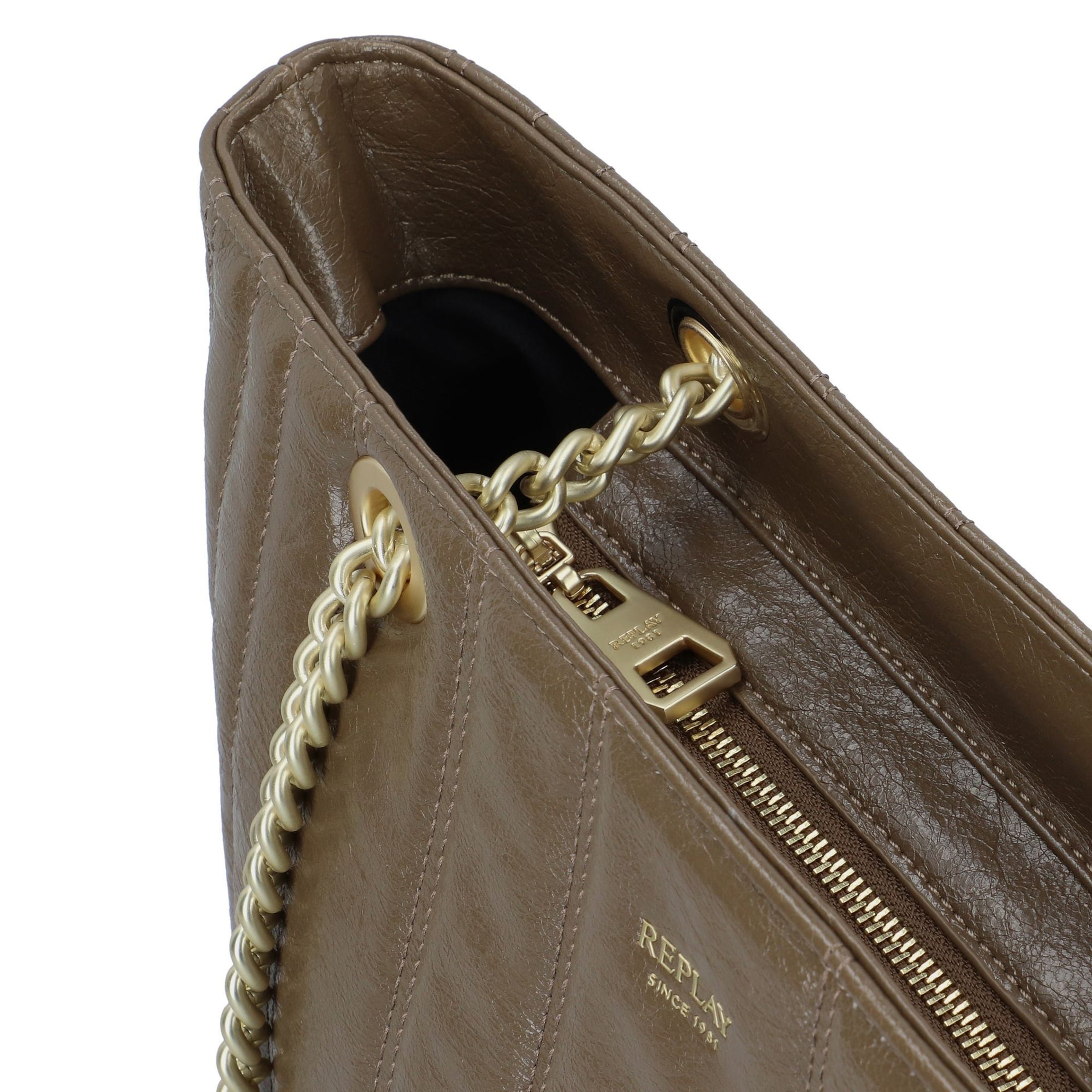 Borsa a spalla di REPLAY in marrone