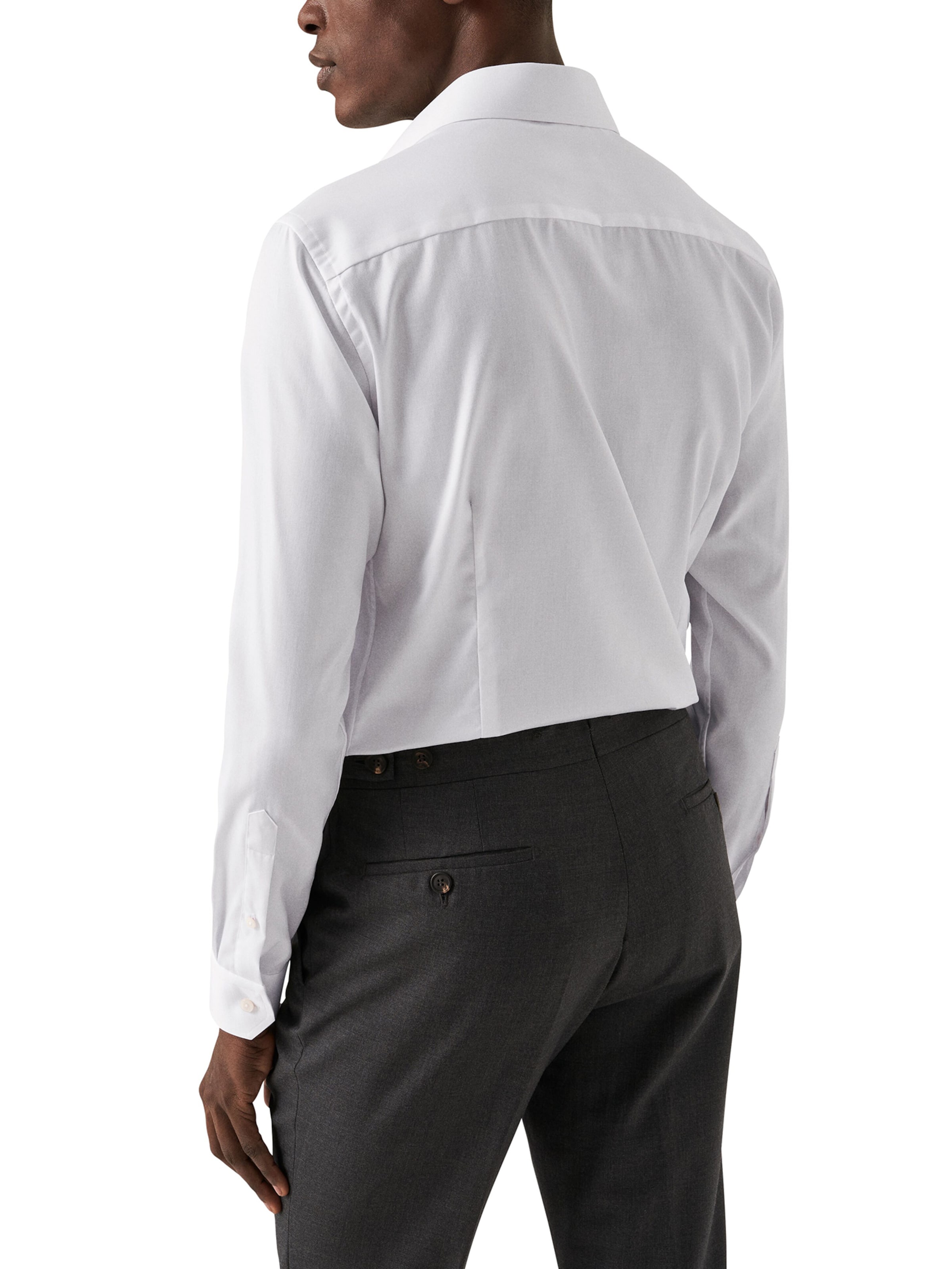 ETON Слим Рубашка в Белый