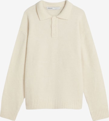 Pull-over Bershka en jaune : devant