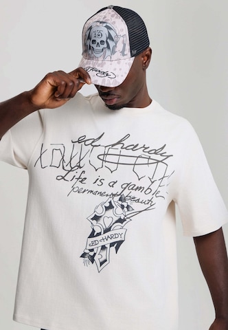T-Shirt Ed Hardy en beige