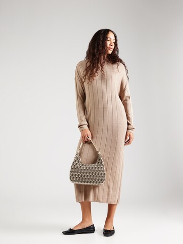 ONLY Knitted dress 'ONLTESS' in Brown: front