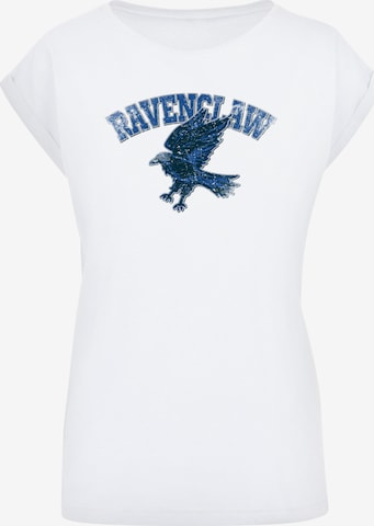F4NT4STIC Shirt 'Harry Potter Ravenclaw Sport Emblem' in White: front