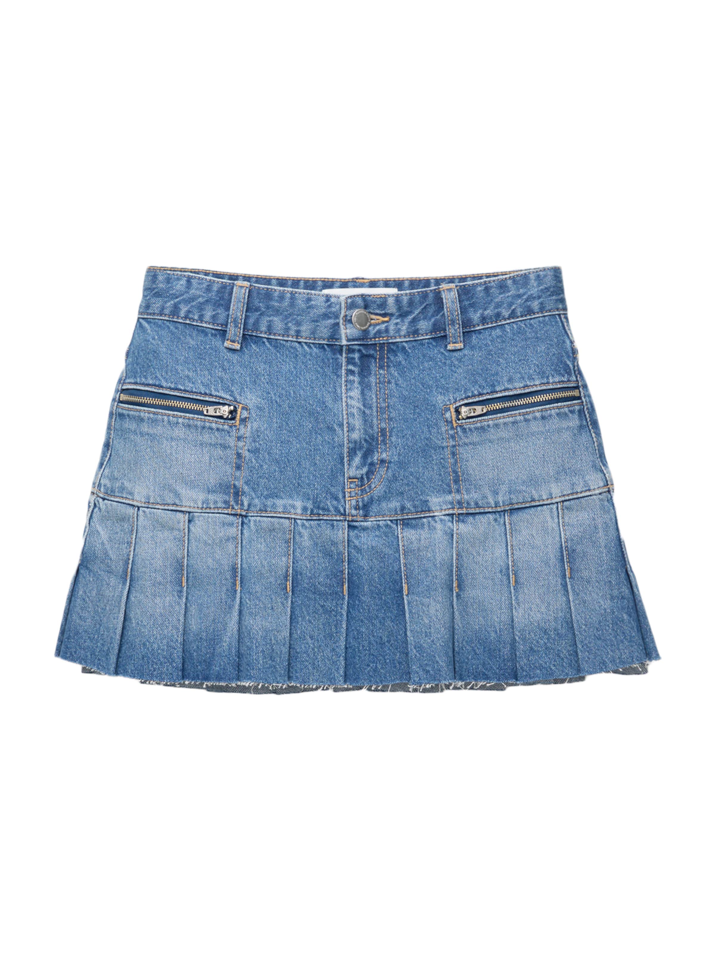 Pull&Bear Skirt in Blue: front