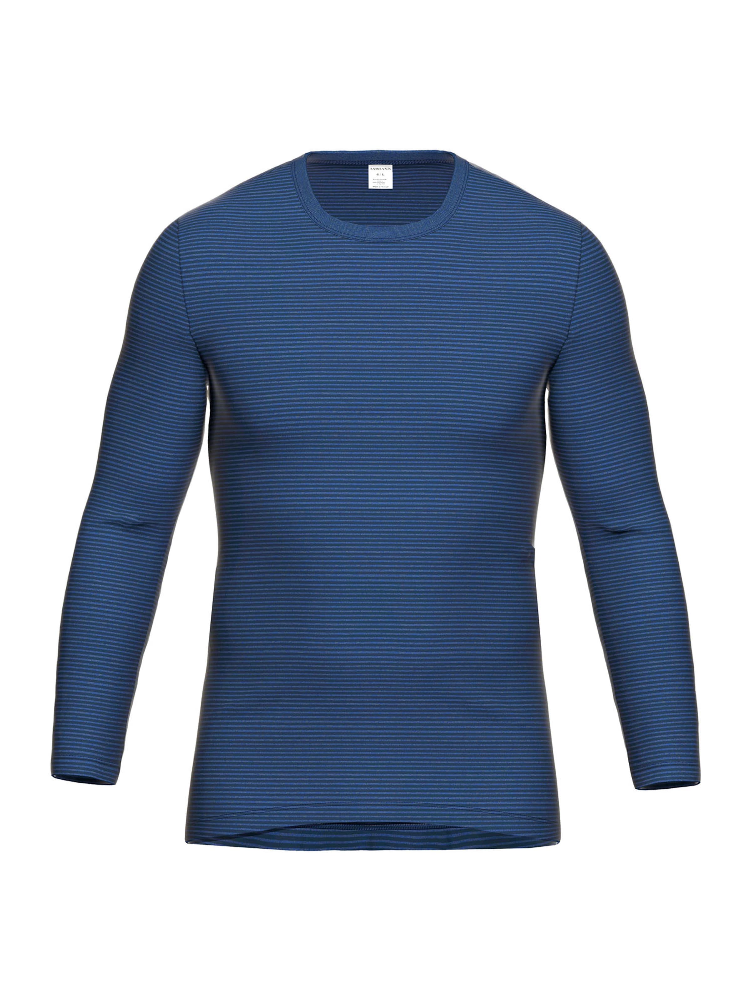 Ammann Longsleeve ' 170 Jeans ' in Blau: Vorderseite