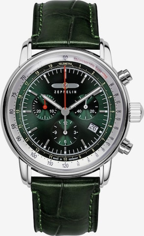 Montre à affichage analogique 'LZ14' Zeppelin en vert : devant