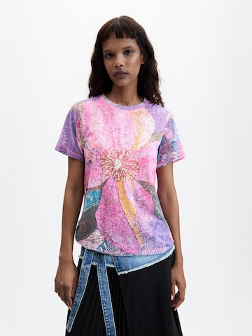 Tricou de la Desigual pe mov: față