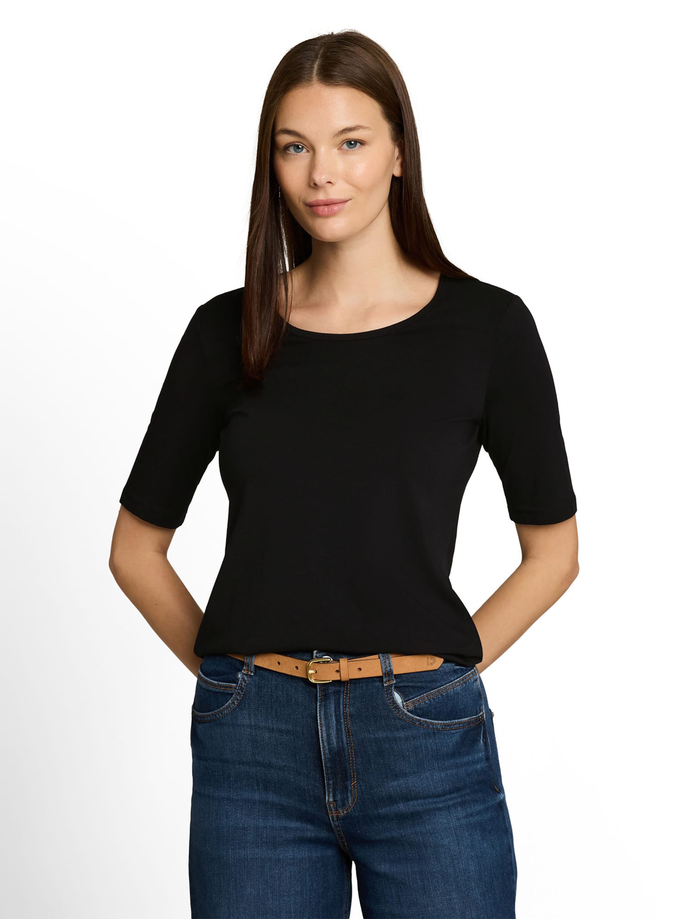 TOM TAILOR T-Shirt in Schwarz: Vorderseite