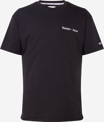 Tommy Jeans - Camiseta en negro: frente