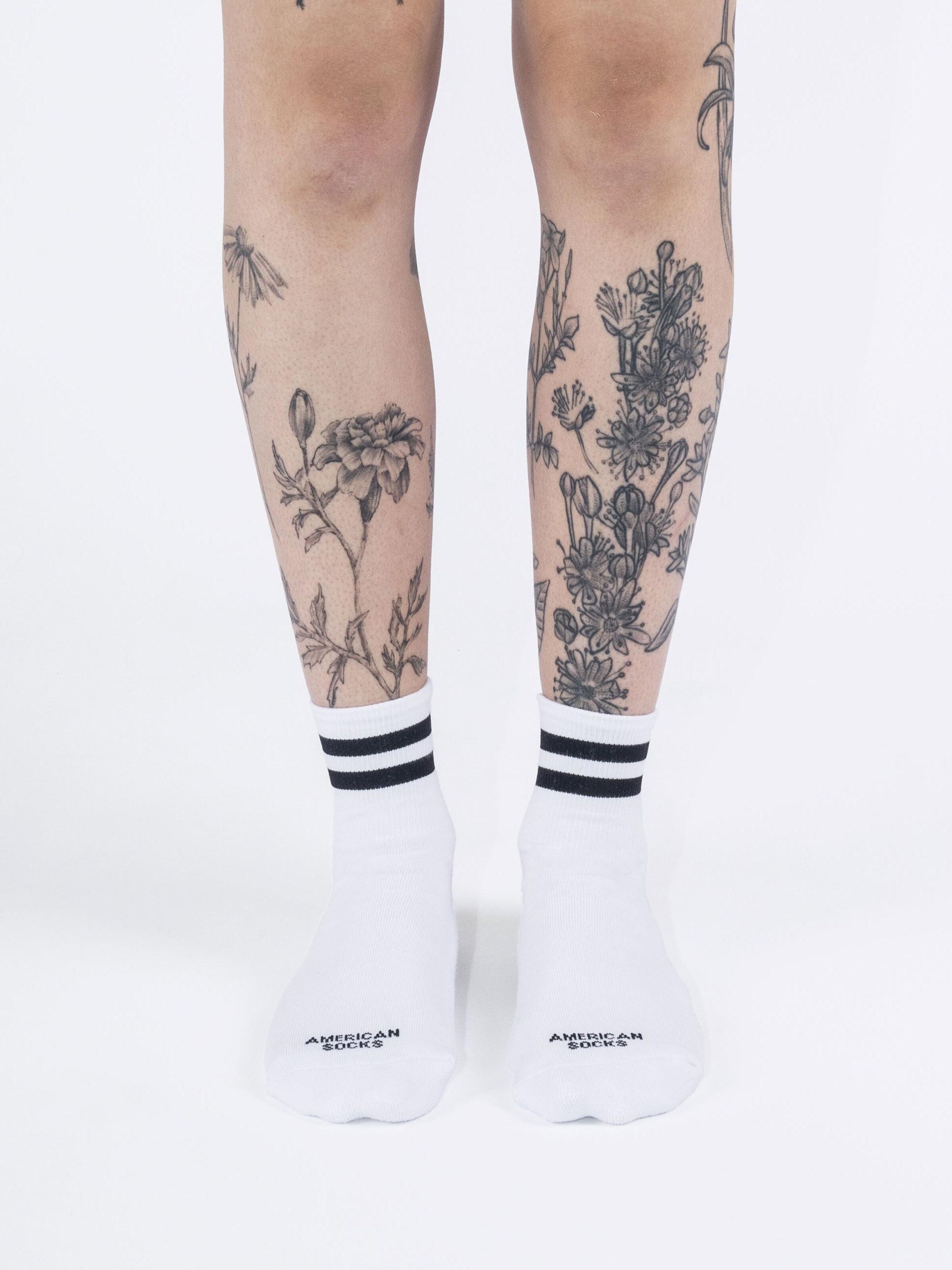 American Socks Füßlinge 'Old School'‌‌ in Weiß: Vorderseite