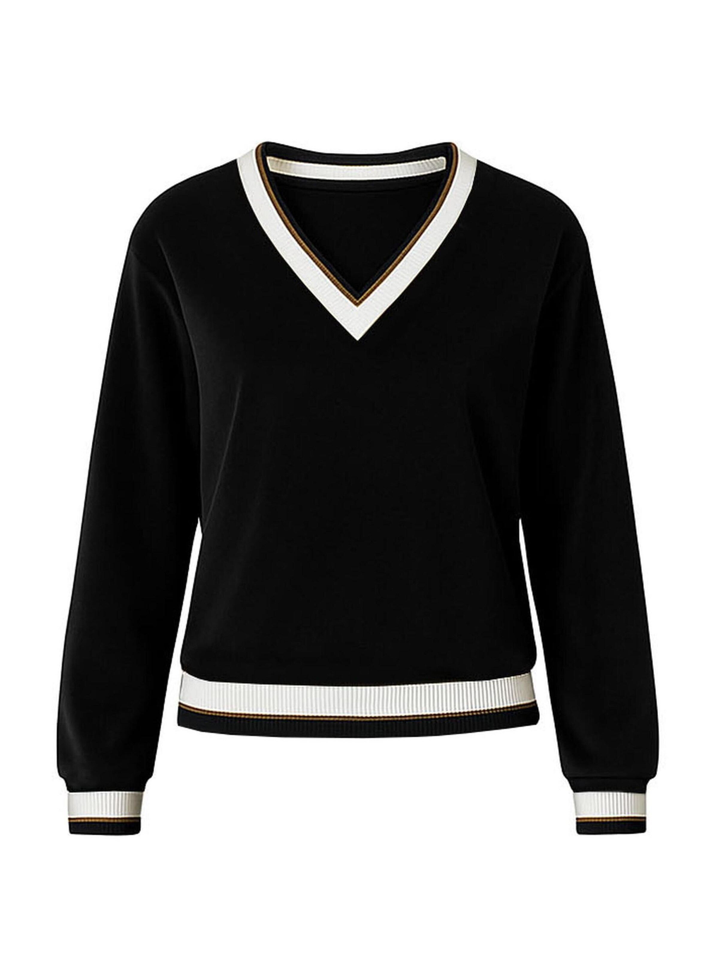 Vivisence Sweatshirt '9001' in Zwart: voorkant