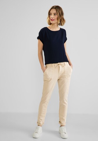 STREET ONE Slimfit Farkut 'Bonny' värissä beige