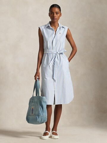 Polo Ralph Lauren Shirt dress in Blue: front