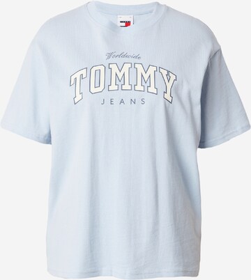 Tommy Jeans T-Shirt 'Varsity' in Blau: predná strana