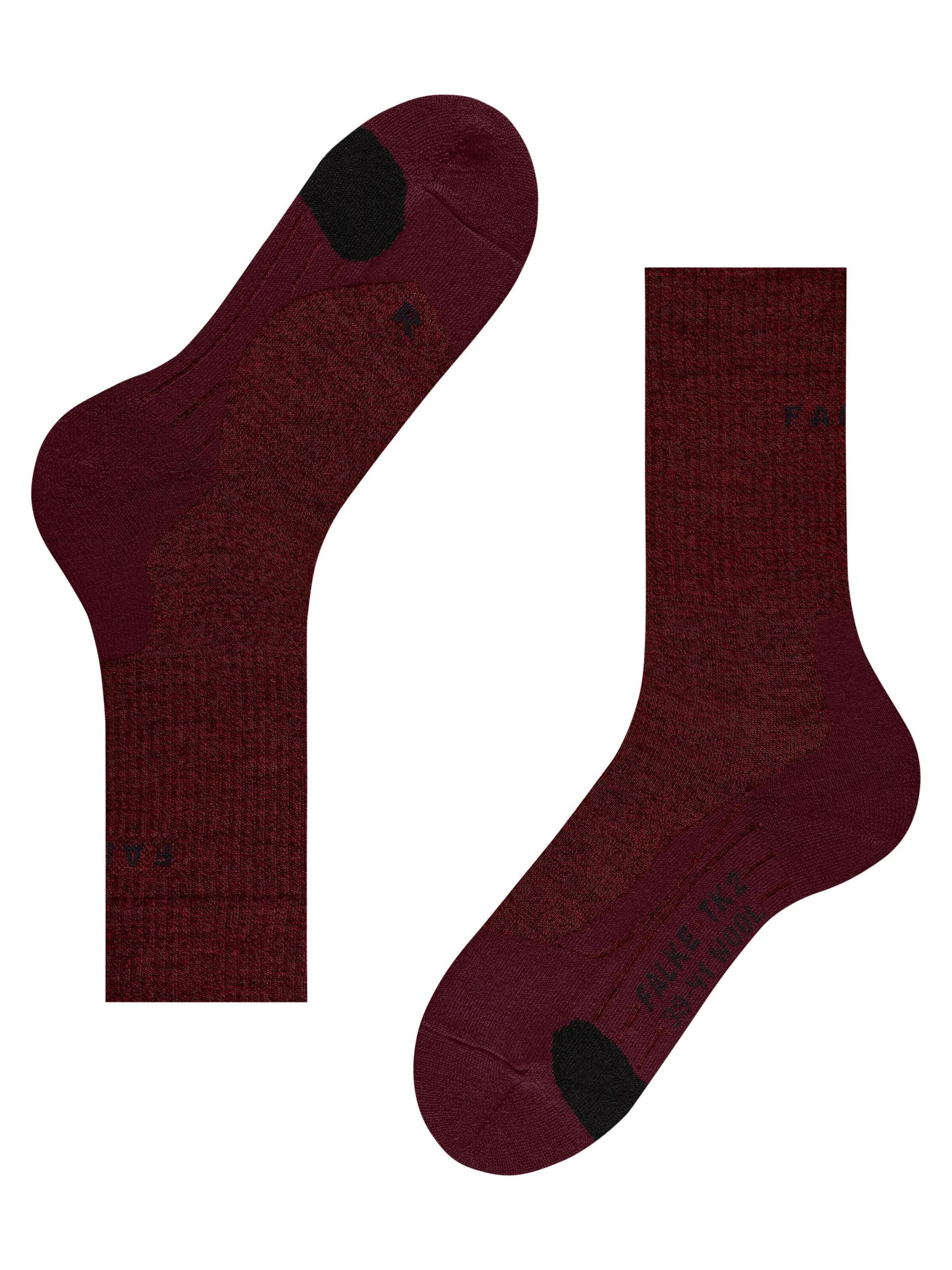 FALKE Athletic Socks 'TK2 Explore Wool' in Red
