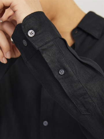 JACK & JONES Regular fit Button Up Shirt 'Lawrence' in Black