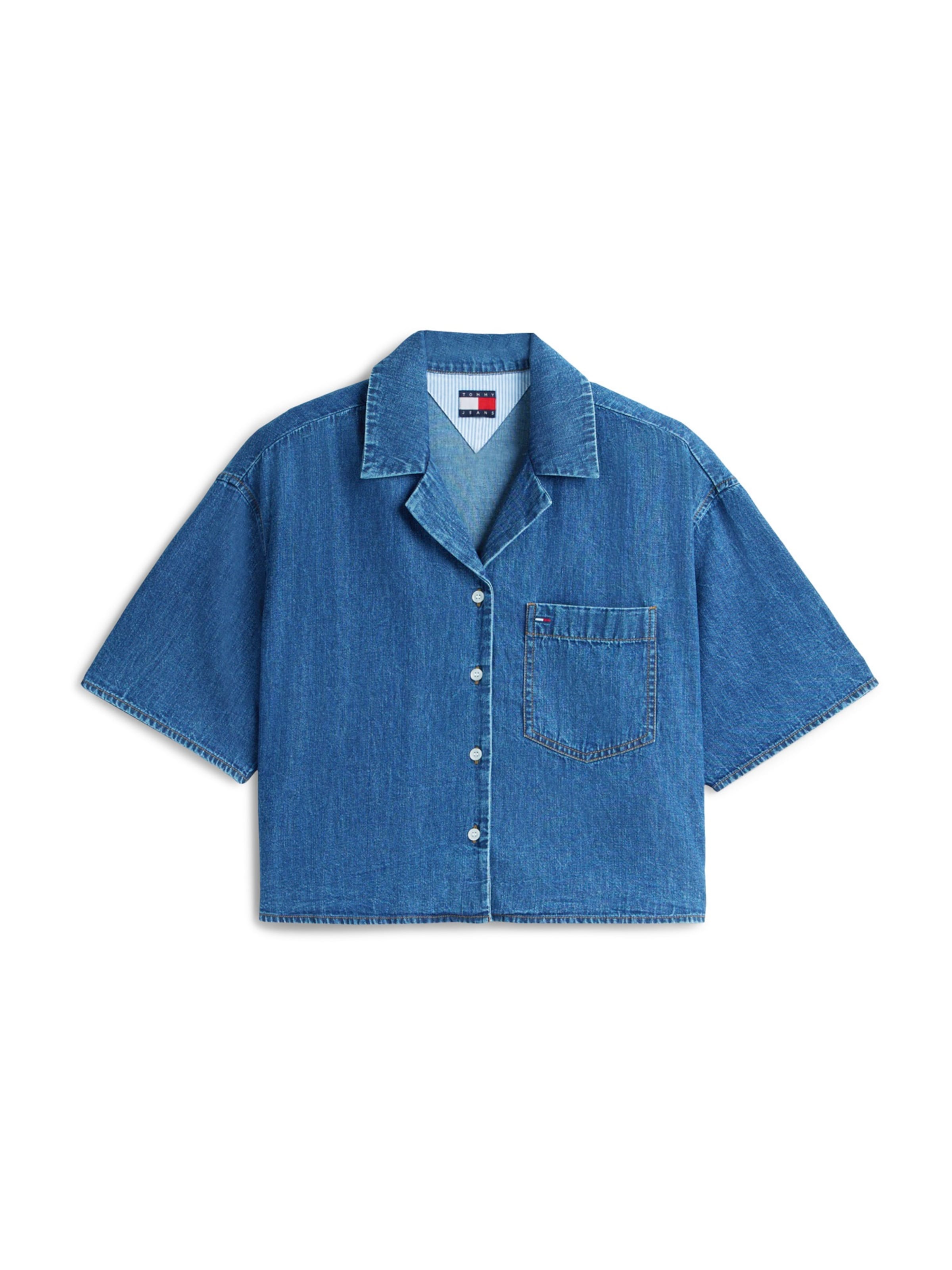 Camicia da donna di Tommy Jeans in blu: frontale