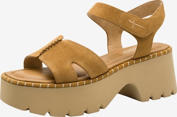 Sandales Tamaris en beige : devant