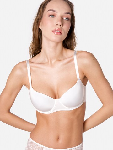 Liperia Balconette Bra 'VICTORIA' in White: front