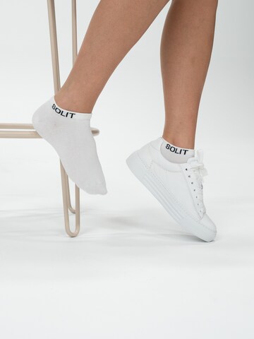 SOLIT socks Sokken 'Classic Cotton (wit)' in Wit