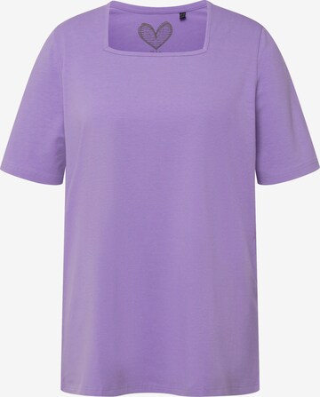 T-shirt Ulla Popken en violet : devant