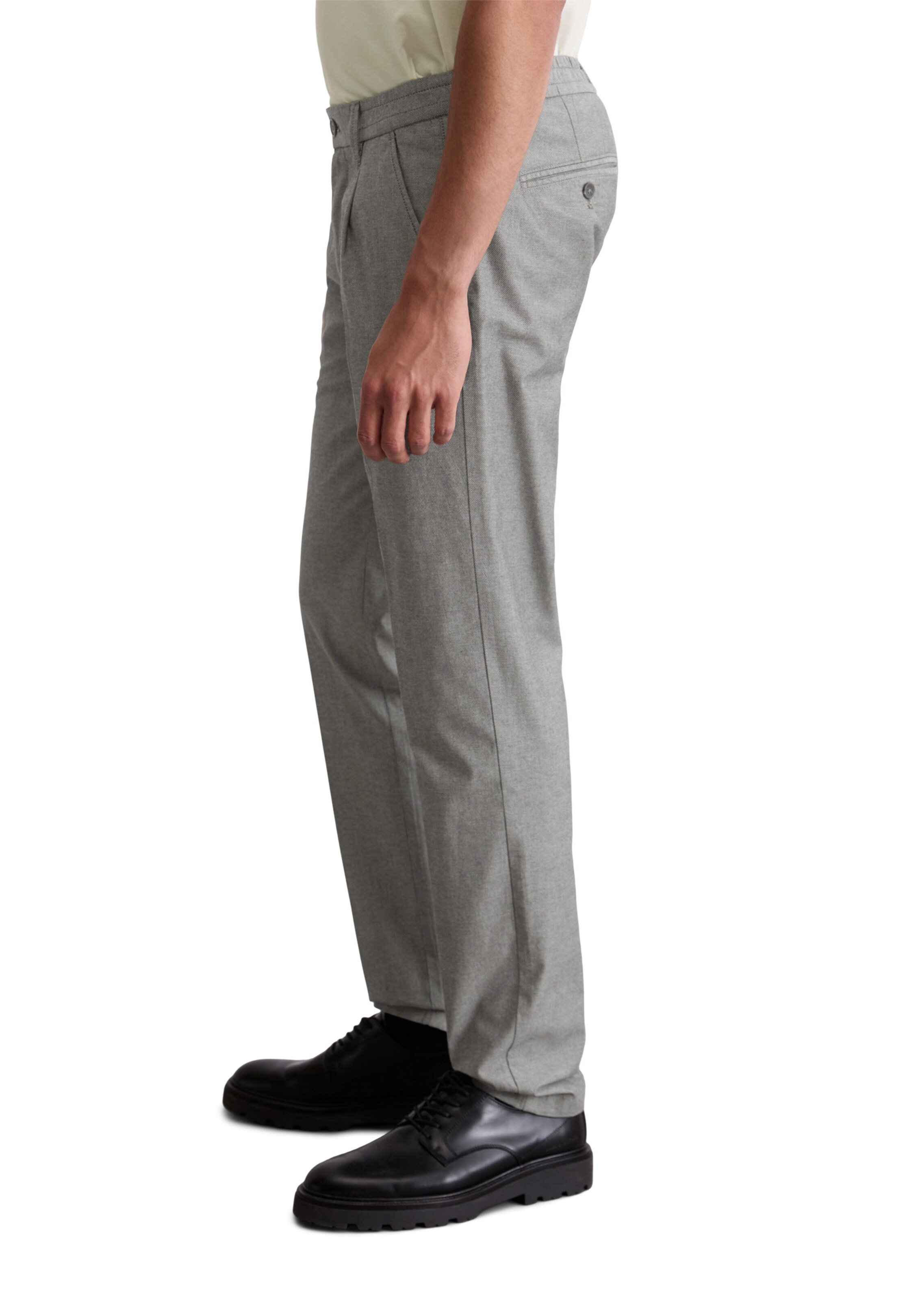 Marc O'Polo Regular Chino trousers 'Stig Jogger' in Grey