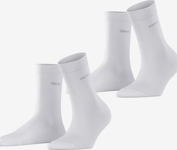 ESPRIT Socken 'Basic Easy 2-Pack' in Weiß: Vorderseite