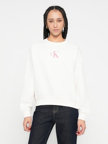 Calvin Klein Jeans Свитшот 'CLASSIC' в Бежевый: спереди