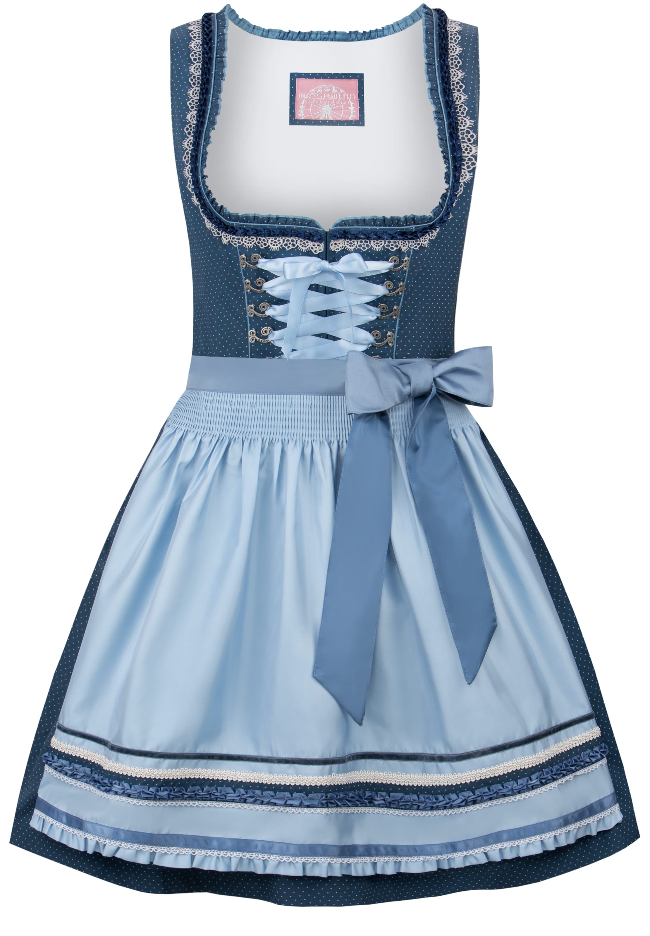 STOCKERPOINT Dirndl 'Harper' in Blauw: voorkant