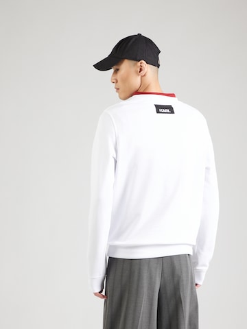 Sweat-shirt Karl Lagerfeld en blanc : derrière