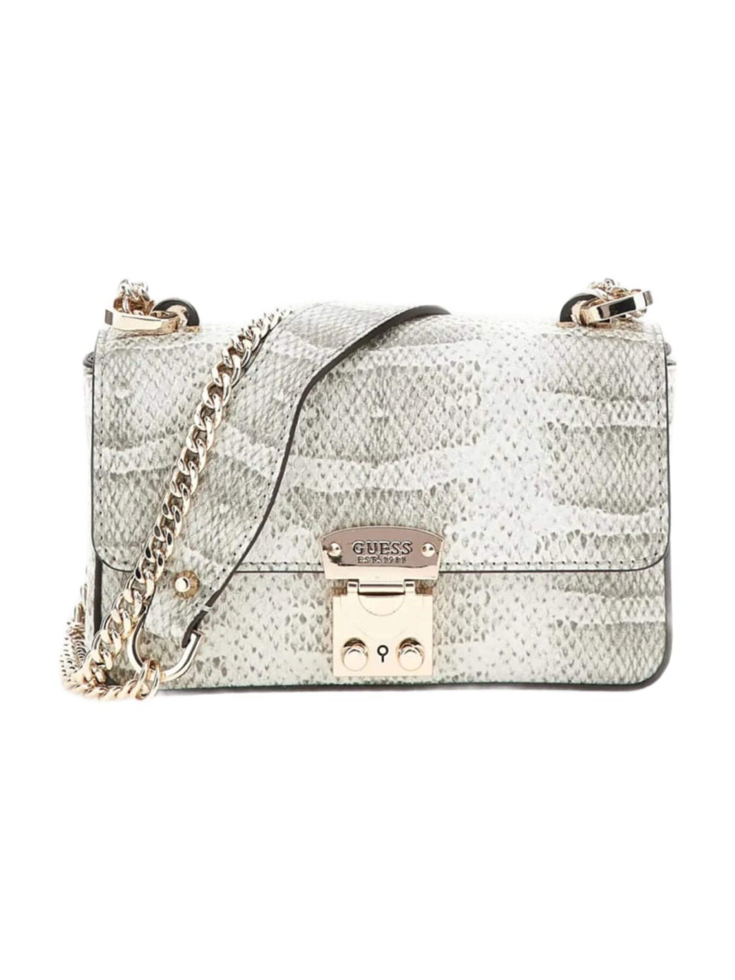 GUESS Håndtaske 'Guess Sac Rabat Deesa Convertible Xb Natural' i beige: forside