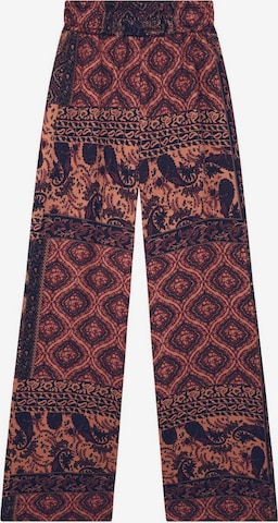 Scalpers Wide leg Broek in Bruin: voorkant