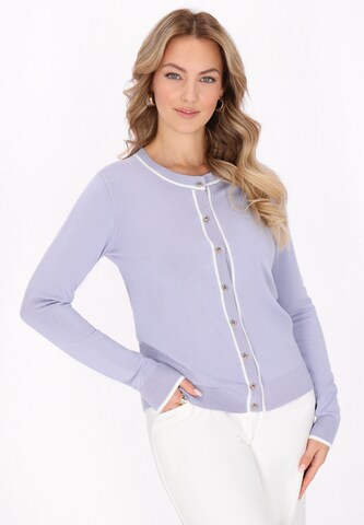 faina Knit cardigan in Purple: front