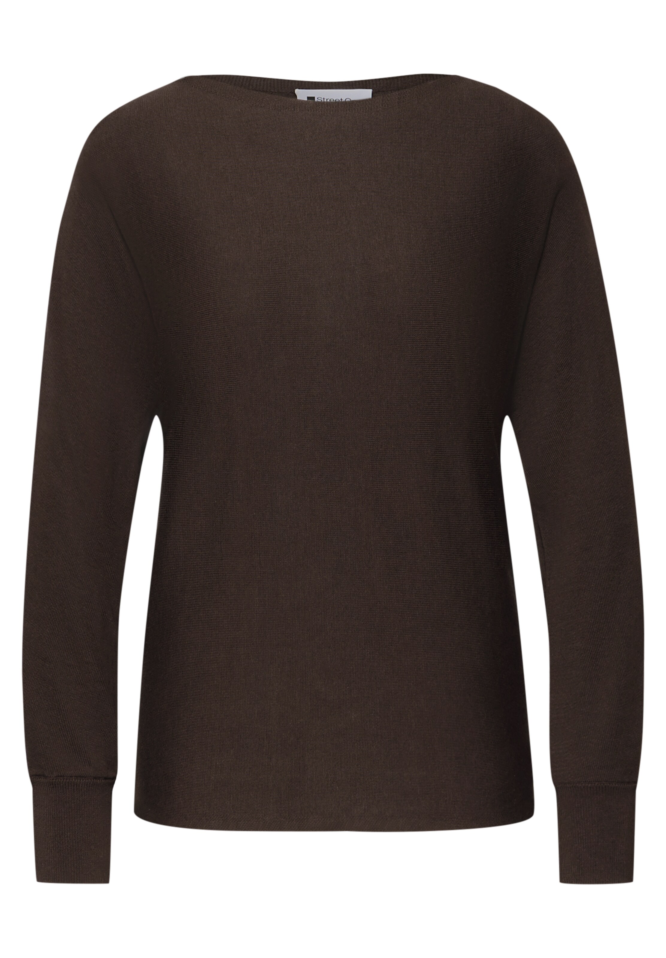 STREET ONE Pullover 'Dolman' in Braun: Vorderseite