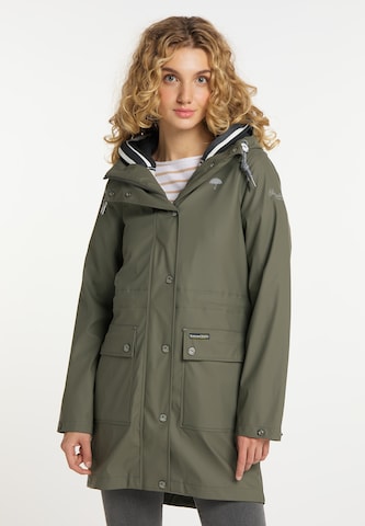 Schmuddelwedda Raincoat in Green: front