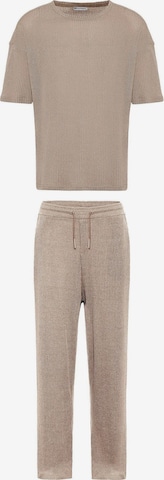 DandaloJednodijelna pidžama - bež boja: prednji dio