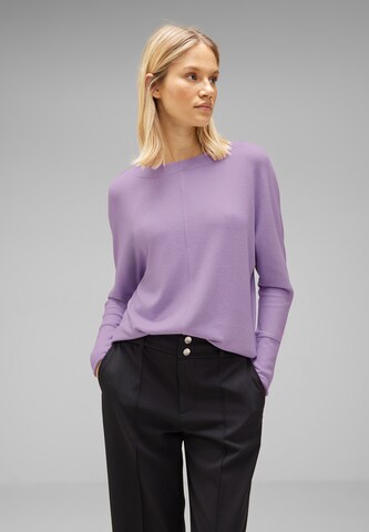 STREET ONE Shirt in Purple: front